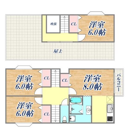 開福ビルの物件間取画像